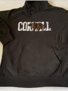 Vintage Cornell University Sweater Hoodie Hood Bear MV Sport Men’s Unisex